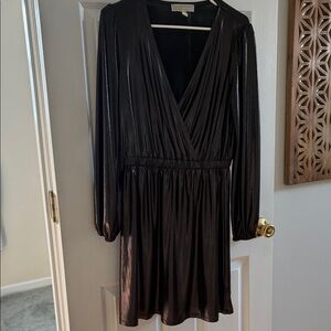 Michael Kors metallic black dress